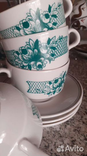 Чашки с блюдцемссср