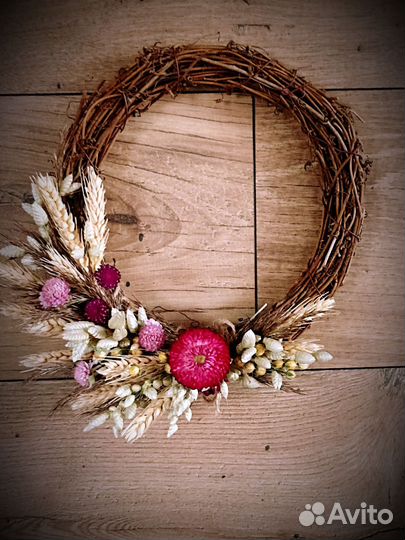 Венок из сухоцветов