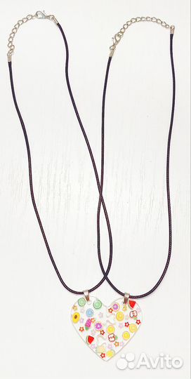 Парные кулоны из эпоксидной смолы