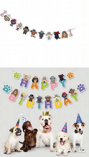Наборы и воздушные шары ко дню рождения собаки