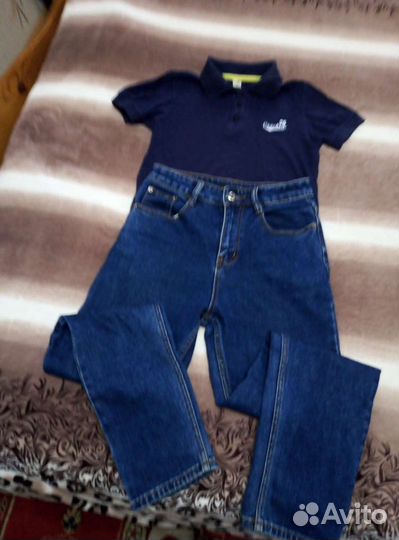 Джинсы + поло