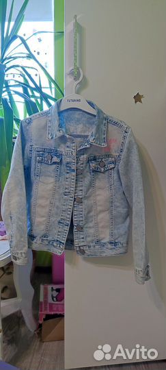 Джинсовая куртка для девочки 134 размер