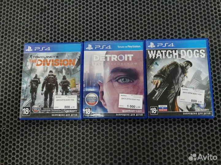 Игровые диски PS4
