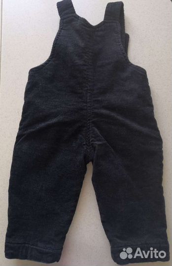 Полукомбинезон вельветовый на флисе