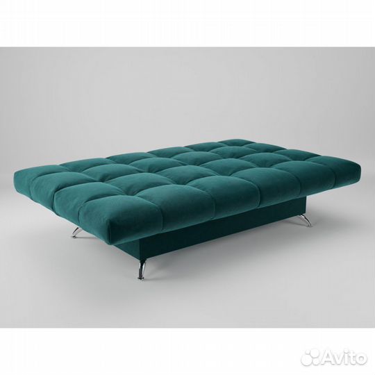 Диван «Финка прямая» ППУ - Темно-бирюзовый (велюр)