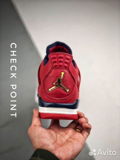 Кроссовки Air Jordan 4 fiba Red