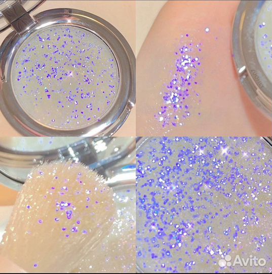 Фиолетовый глитер