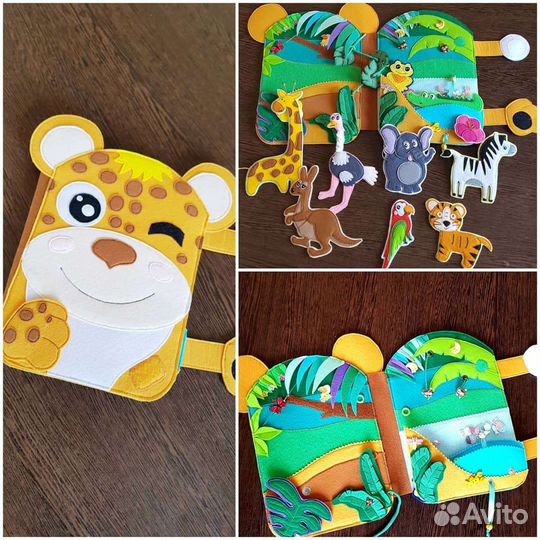 Развивающая книжка из фетра