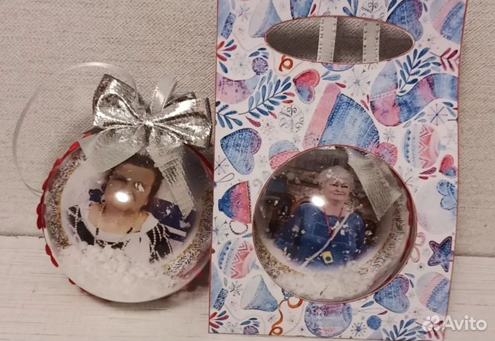 Новогодние шары с фото