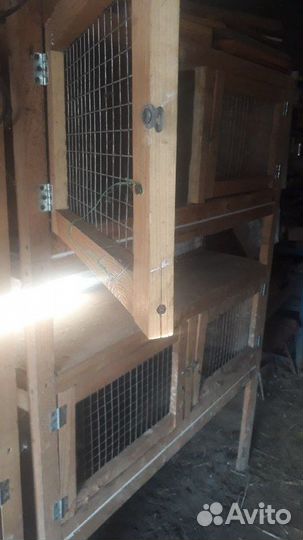 Клетки для кроликов 2х этажные (с маточниками)