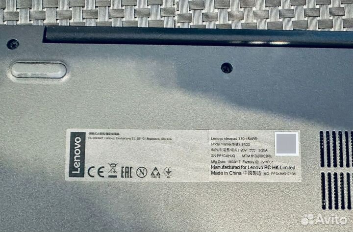 Ноутбук Lenovo ideapad 330-15ARR