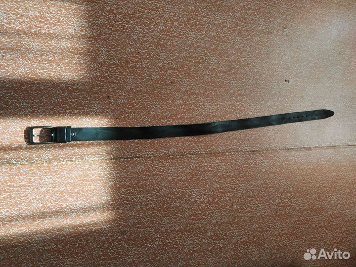 Мужской кожаный ремень новый