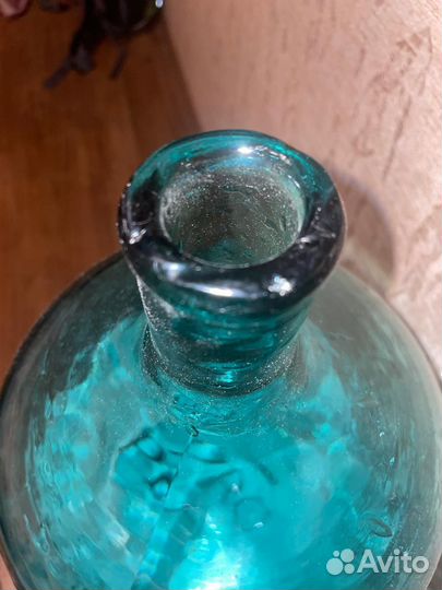 Бутыль пузатая старинная