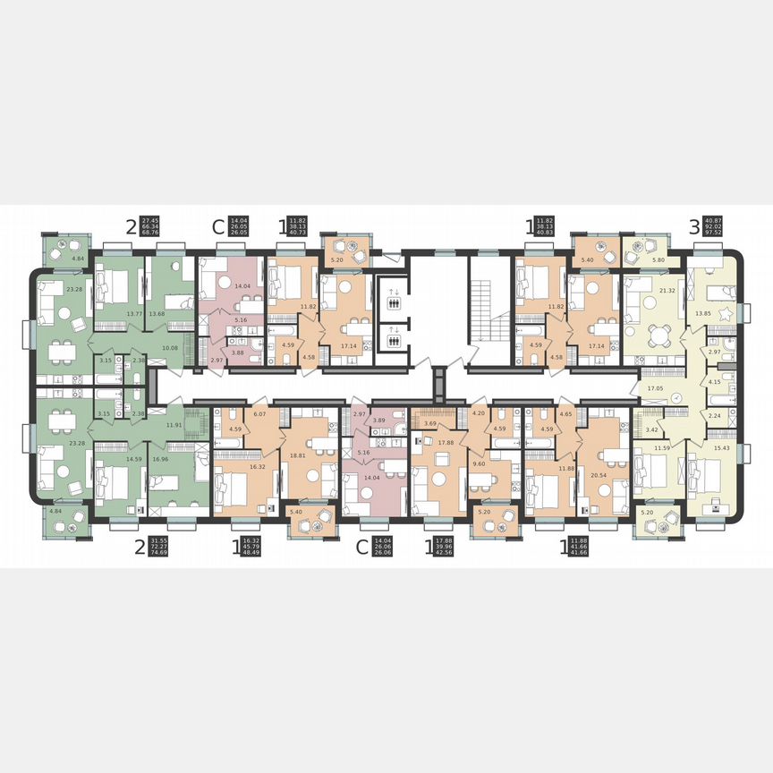 Квартира-студия, 26,1 м², 5/6 эт.