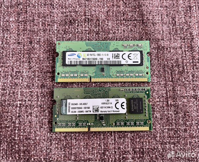 Оперативная память ddr3 для ноутбука 4gb