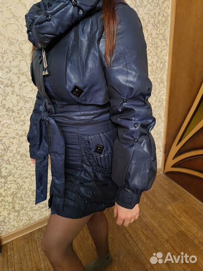 Куртка демисезонная женская 44 46 синяя