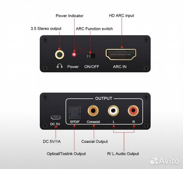 Hdmi ARC конвертор Audio Extractor