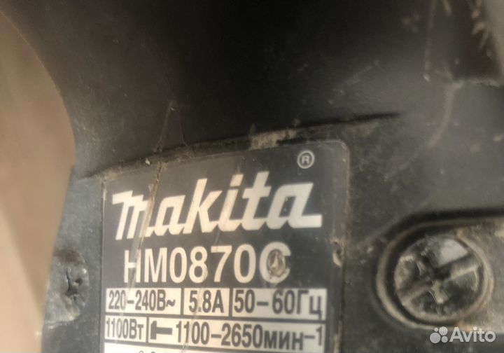 Отбойный молоток makita HM0870C(1100Bт)