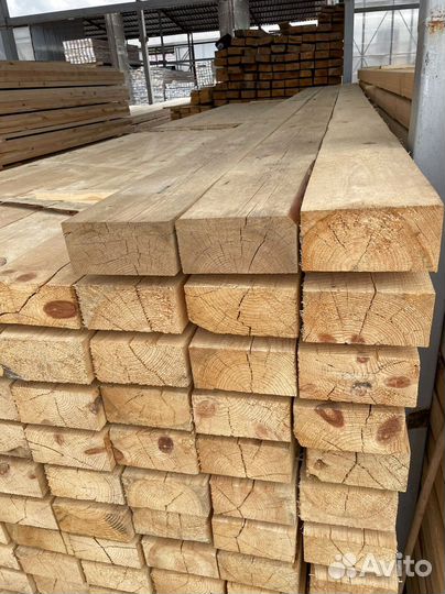 Брус обрезной 100х200х6000мм от производителя