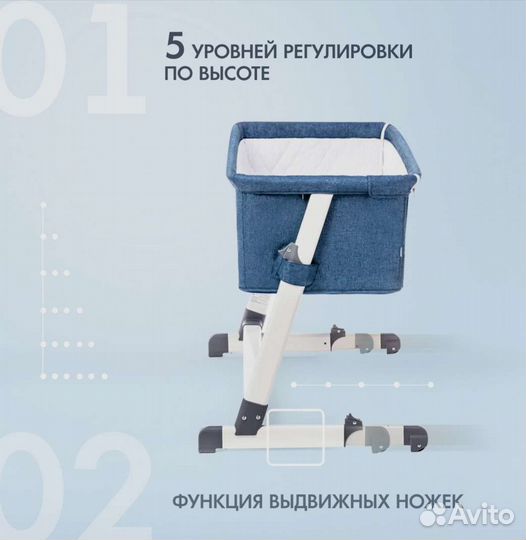 Приставная кроватка nuovita accanto