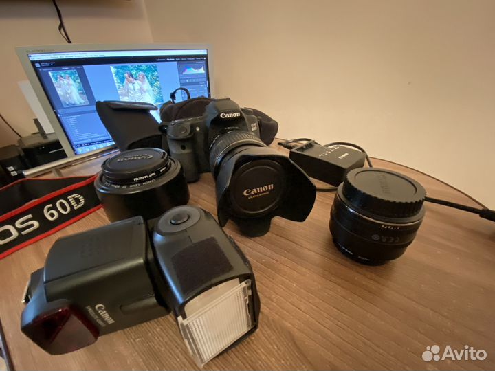 Canon EOS 60D + 3 объективна