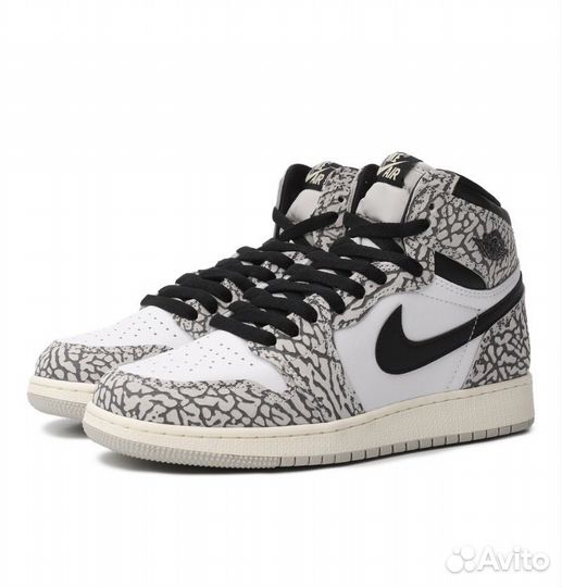 Air Jordan 1 High White Cement (GS)