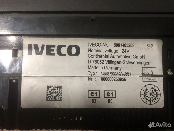 Панель приборов iveco