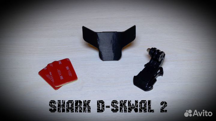 Крепление камеры GoPro на Мотошлем Shark D-Skwal 2