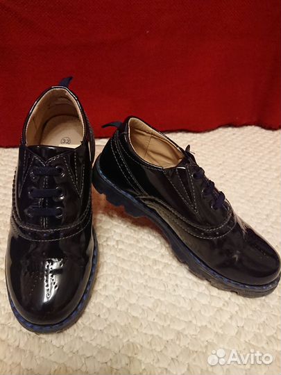 Туфли полуботинки для девочки р-р 32