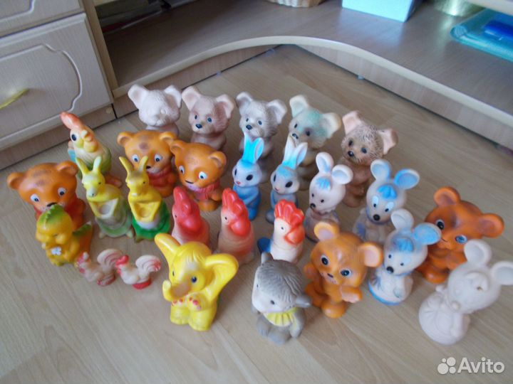 Резиновые игрушки времен СССР
