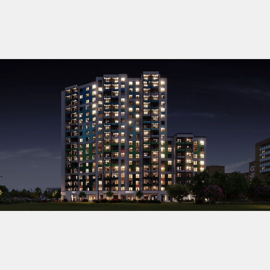 1-к. квартира, 36,9 м², 17/18 эт.