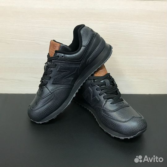 Кроссовки New Balance 574 мужские кожаные