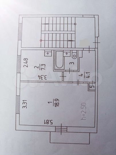 1-к. квартира, 33,5 м², 5/5 эт.