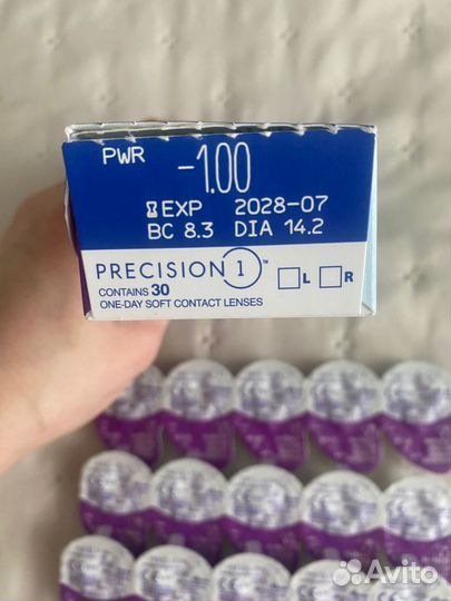 Линзы контактные однодневные 1.5