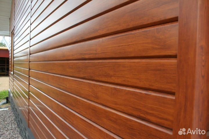 Сайдинг Евро Брус 270мм printech Antique Oak (Ант