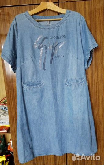 Джинсовое платье