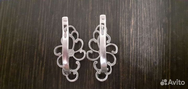 Серьги серебро 925