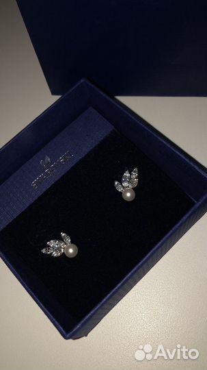 Серьги с кристаллами Swarovski