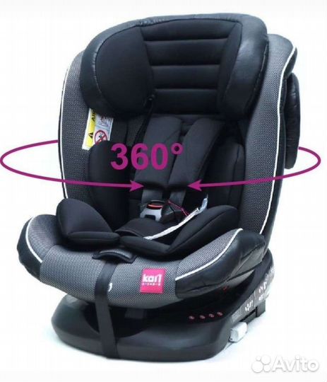 Детское автокресло от 0 до 36 кг поворотное