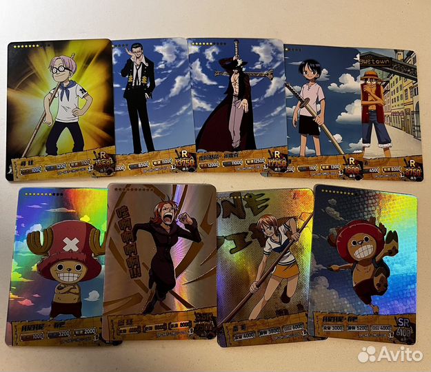Коллекционные карточки one piece