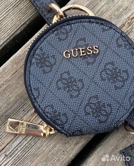 Сумка Guess серый узор кошелёк