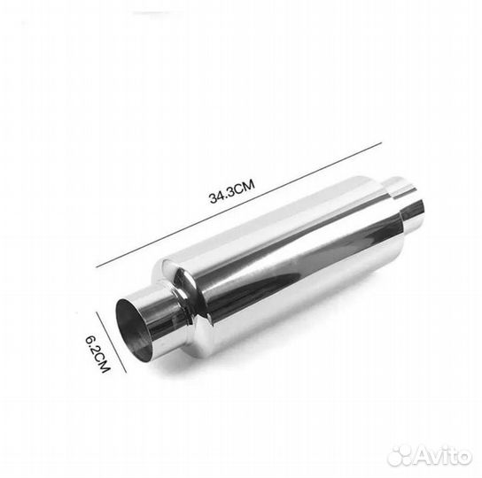 Глушитель прямоточный универсальный из нерж стали