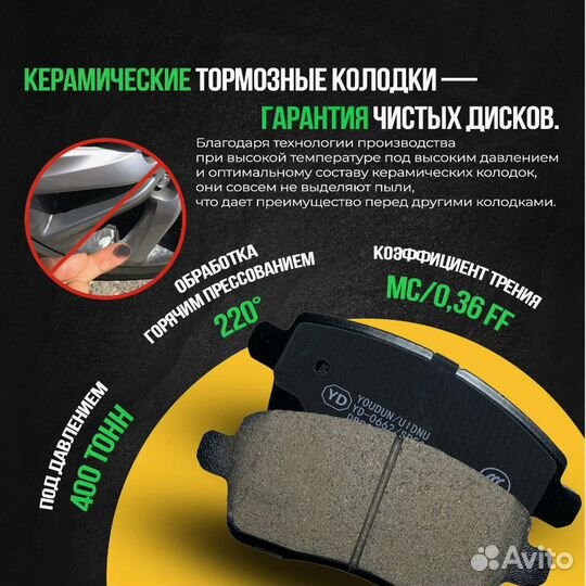 Тормозные колодки передние на JAC J7 2020