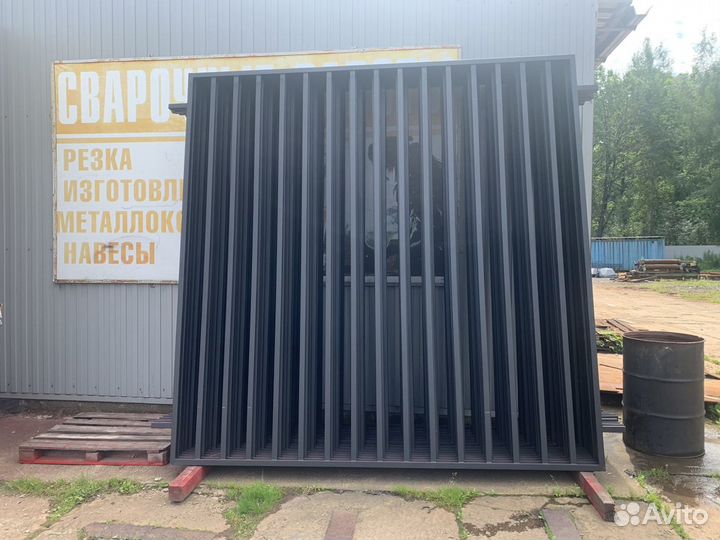 Заборные секции 2,5х2,5 из профильной трубы