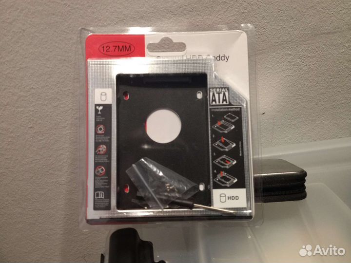 Адаптер переходник для ноутбука HDD/SSD 12.7мм