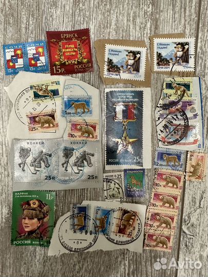 Почтовые марки новые и гашеные