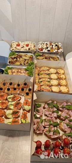 Фуршет/кейтеринг/закуски/гастробоксы