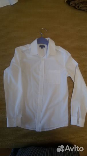 Рубашка школьная белая р.146
