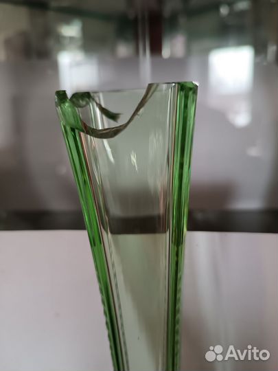 Ваза для цветов цветное стекло СССР