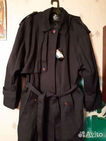 Плащ, 54-56 размер, темно-синий